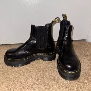 Dr. Martens Black Platform Ankle Boots